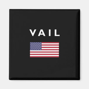 Íman Vail USA - American Flag Dark Color