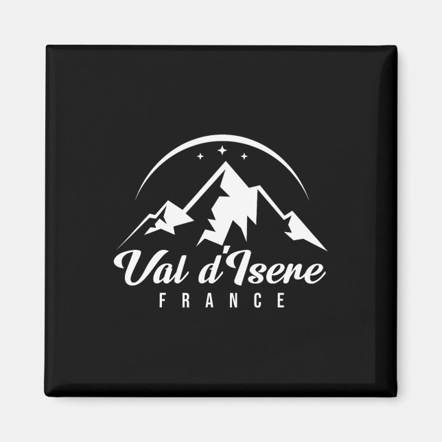Íman Val D'isere France Ski Resort Skiting Snowboard (Frente)
