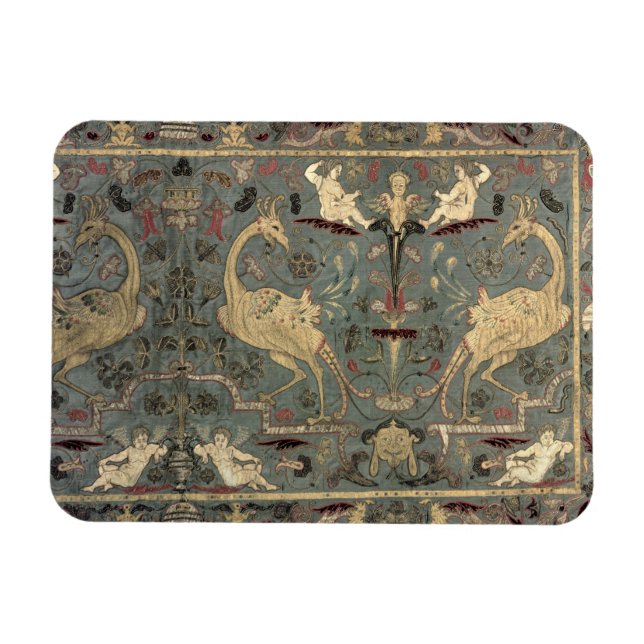 Íman Valance of Renaissance design, século XVII (seda) (Horizontal)