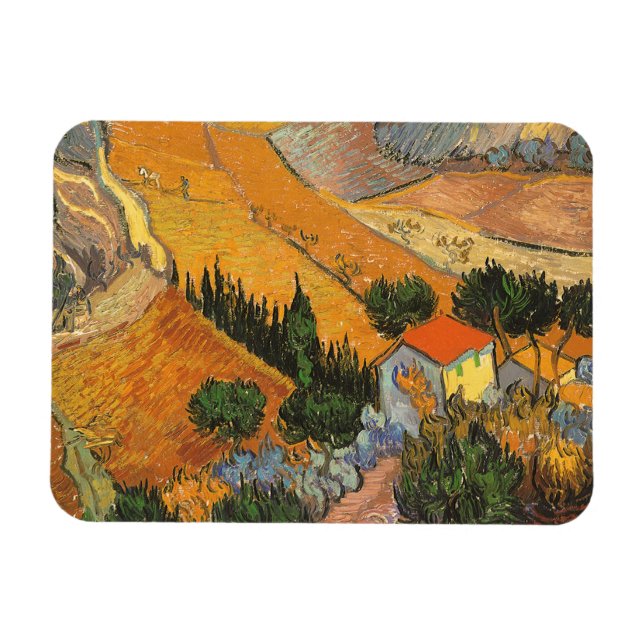 Íman Vale com Lavrador por Vincent van Gogh (Horizontal)