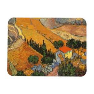 Íman Vale com o Plowman por Vincent van Gogh