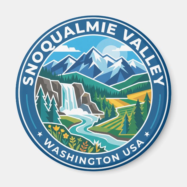 Íman Vale de Snoqualmie EUA (Frente)