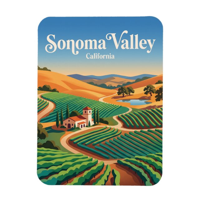 Íman Vale de Sonoma Califórnia (Vertical)