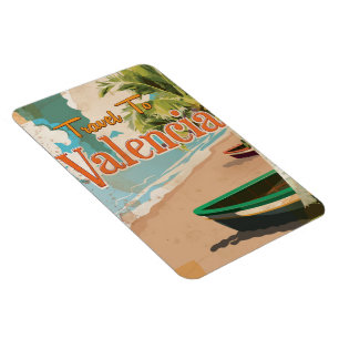 Íman Valencia,Poster de férias da Espanha Vintage
