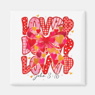 Íman Valentine Amou John 3_16 Jesus Cruz Cristã Gi