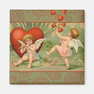 Íman Valentine Cupids Love Antique Vintage