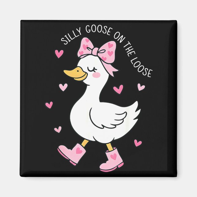 Íman Valentine Ganso Bobo à Solta Coquete Laço Gi (Frente)