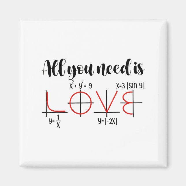 Íman Valentine Math Humor For Teachers Students  (Frente)