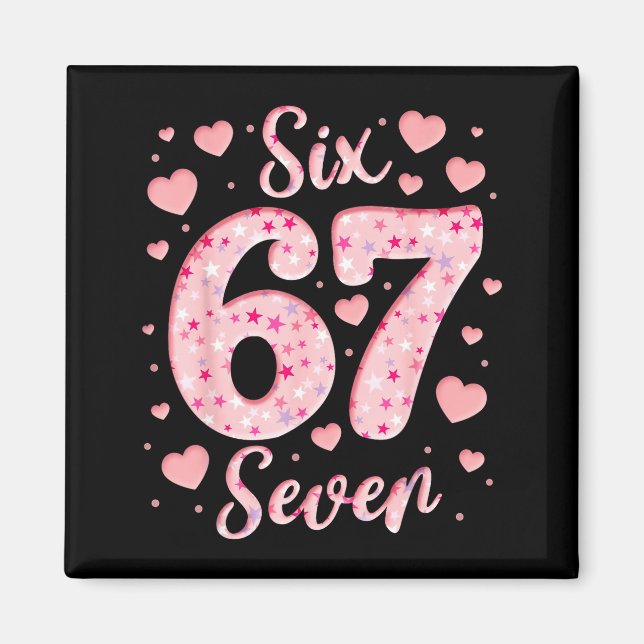 Íman Valentine’s Day 67 Meme Filled With Hearts Funny S (Frente)