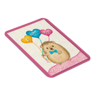 Íman Valentine’s Day I Love You Cute Hedgehog