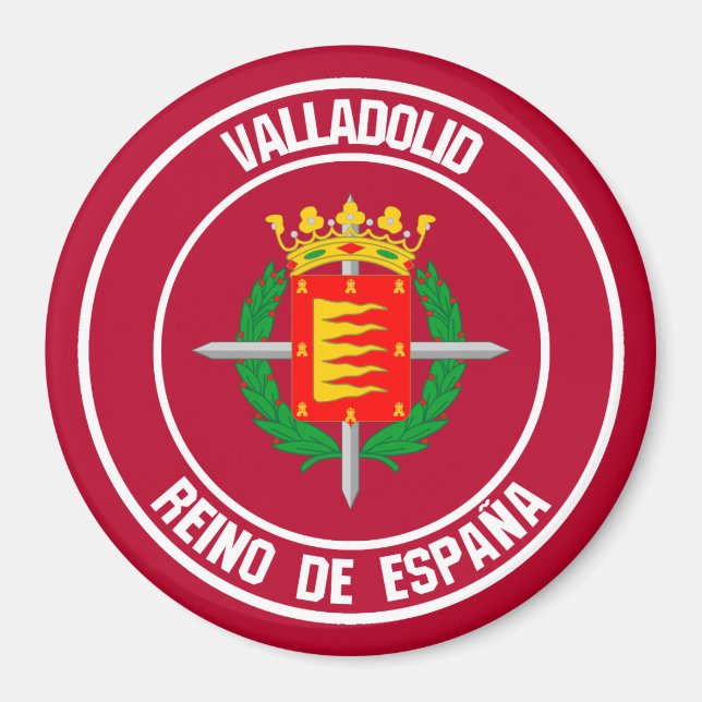 Íman Valladolid Round Emblem (Frente)