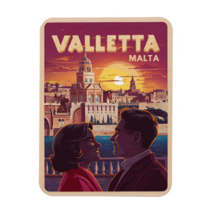 Íman Valletta Vintage, lembranças de viagem e presentes