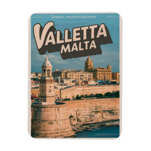 Íman Valletta Vintage, lembranças de viagem e presentes