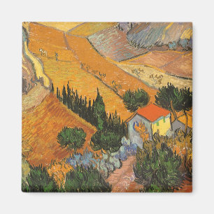 Íman Valley com Plowman por Vincent van Gogh
