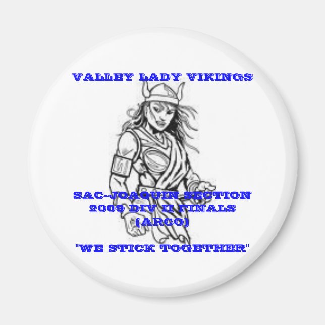 Íman Valley Lady Vikings Magnet (Frente)