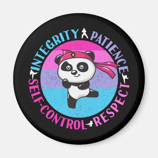 Íman Valores de Artes Marciais - Mindset Girly Karate (Frente)