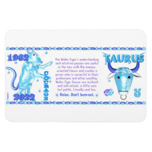 Íman Valxart 1962 2022 zodíacos Tautus de WaterTiger
