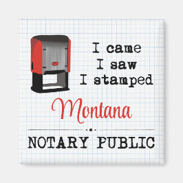 Íman Vame Viu Stamped Notary Public Montana