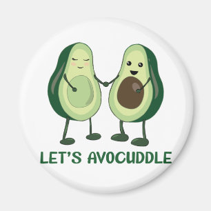 Íman Vamos Avocuddle - Engraçado Avocado Pun