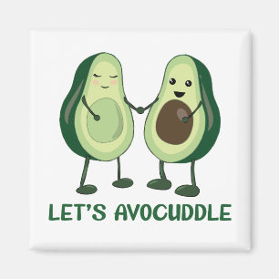 Íman Vamos Avocuddle - Engraçado Avocado Pun