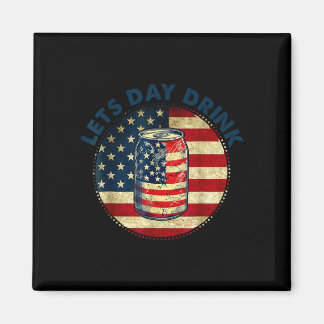 Íman Vamos beber cerveja da bandeira americana no dia 4