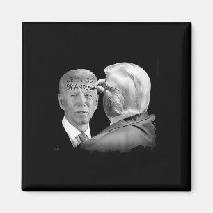 Íman Vamos Brandon Trump Escreve No Bidens Forehead