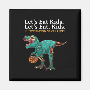 Íman Vamos Comer Crianças Dinossauro Zombie Trick Treat
