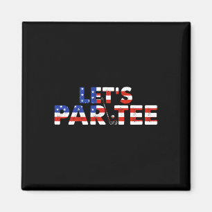 Íman Vamos de Bandeira Americano Par Tee Party Golf Fun