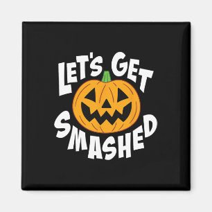 Íman Vamos Esmagado Dia de as Bruxas engraçado Pumpkin