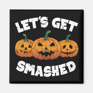 Íman Vamos Esmagar Pumpkins Jack O Lanterna Halloween