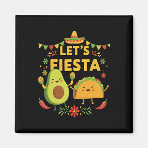 Íman Vamos Festa Taco Abacate Divertido Cinco De Mayo M