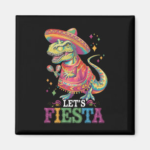 Íman Vamos Festejar Cinco De Maio T Rex Dinossauro