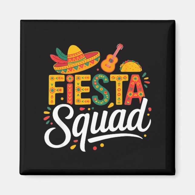 Íman Vamos festejar méxico esquadrão da festa cinco de  (Frente)