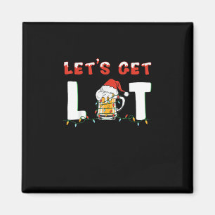 Íman Vamos Fica Bebendo Cerveja Santa Hat Natal Li
