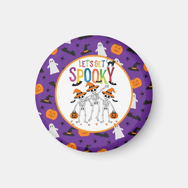 Íman Vamos fica no Dia das Bruxas Spooky (Frente)