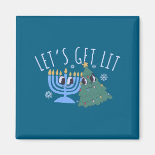 Íman Vamos Ficar Bêbados Chrismukkah Hanukkah Natal Com
