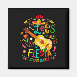 Íman Vamos Fiesta Cinco De Mayo Guitar Engraçado Pa Mex