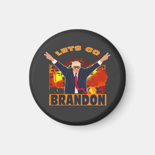 Íman Vamos Go Brandon Engraçado Anti Biden Trump Polí