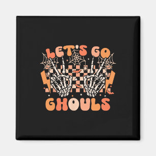 Íman Vamos Go Ghouls Halloween Skeleton Costume Retro G
