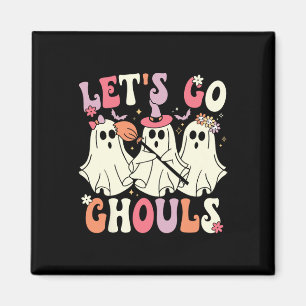 Íman Vamos Ir Ghouls Halloween Ghost Costume Retro Groo