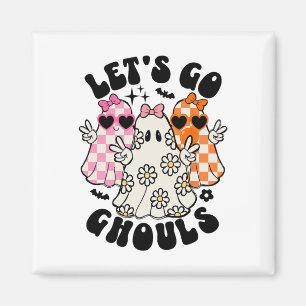Íman Vamos Ir Ghouls Halloween Ghost Floral Spooky Seas