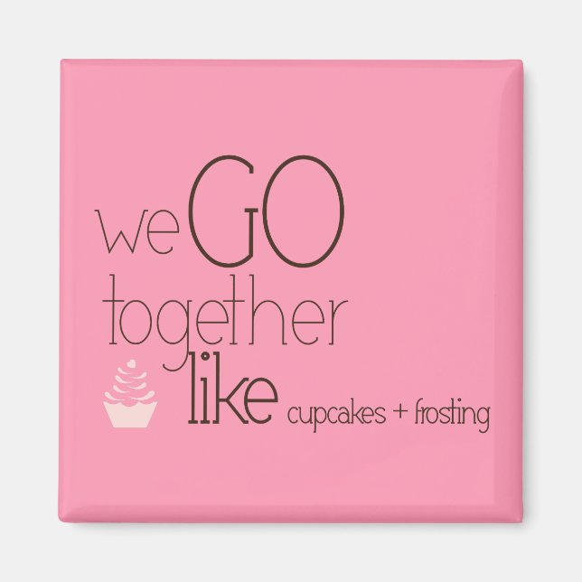 Íman Vamos Juntos/Como Cupcakes + Glacé (Frente)