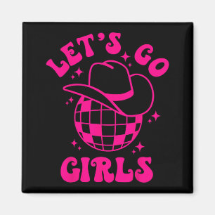 Íman Vamos Lá Garotas Time da Noiva Chapéu de Cowgirl D