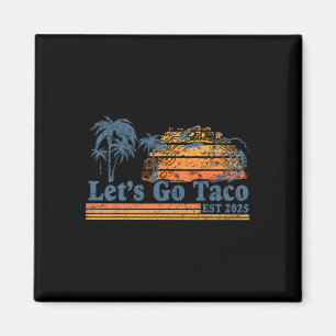 Íman Vamos Lá Taco Est 2025 Divertido Retro Golfo De Ta