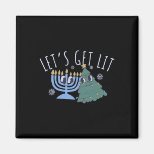 Íman Vamos Obter a Matriz de Natal Chrismukkah Hanukkah