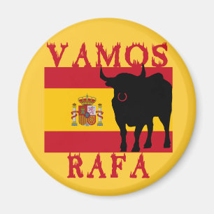 Íman Vamos Rafa com a bandeira da espanha