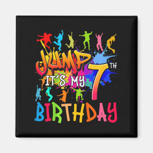 Íman Vamos Saltar É Meu 7º Aniversário Colchão de Anive