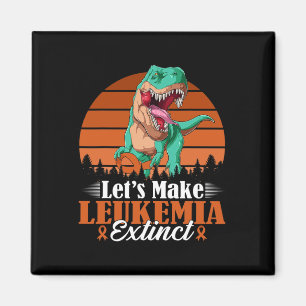 Íman Vamos Vintage Tornar A Leucemia Extinta Dinossauru