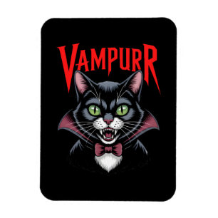 Íman Vampiro de Vampiro Engraçado, Gato Halloween