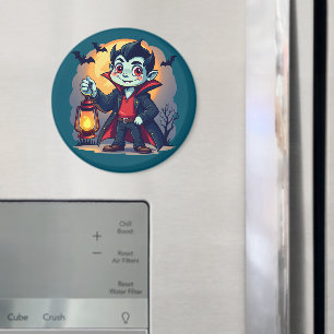 Íman Vampiro Fofo com Lanterna Kawaii Halloween